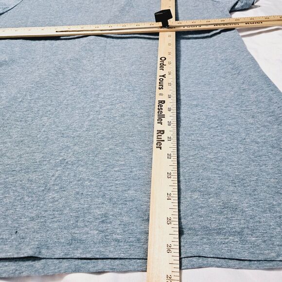 Time And Tru Womens T-Shirt Light Blue Size XXL Cotton Blend Short Sleeve - Picture 4 of 12